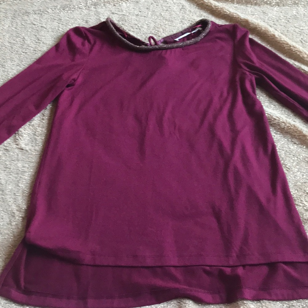 Burgundy blouse